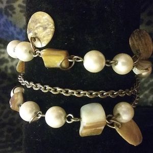 ACCESSORIES/VINTAGE PEAR/SHELL BRACELET/ANKLET